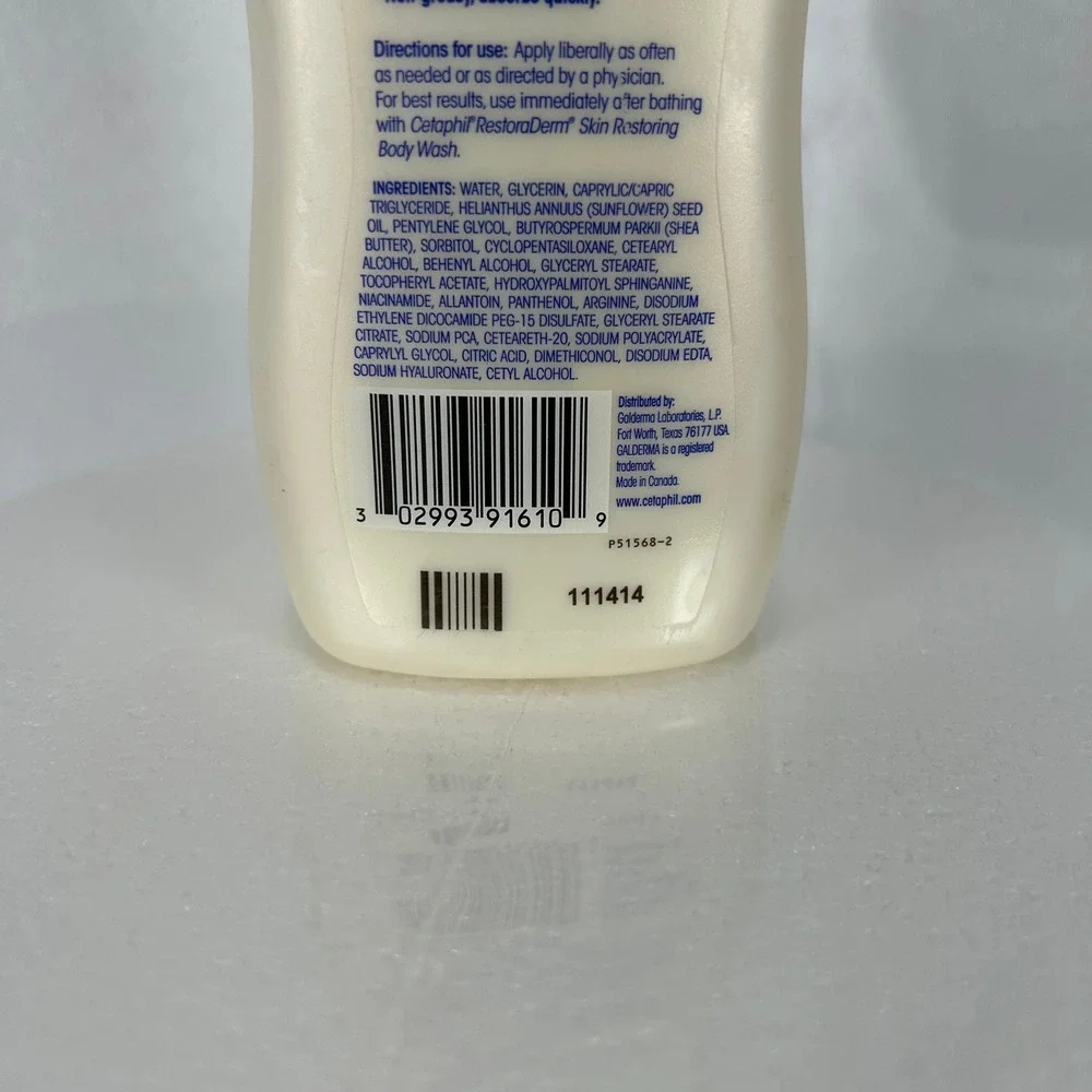 Cetaphil Restoraderm Skin Restoring Moisturizer Eczema 10oz Fragrance Free Pump